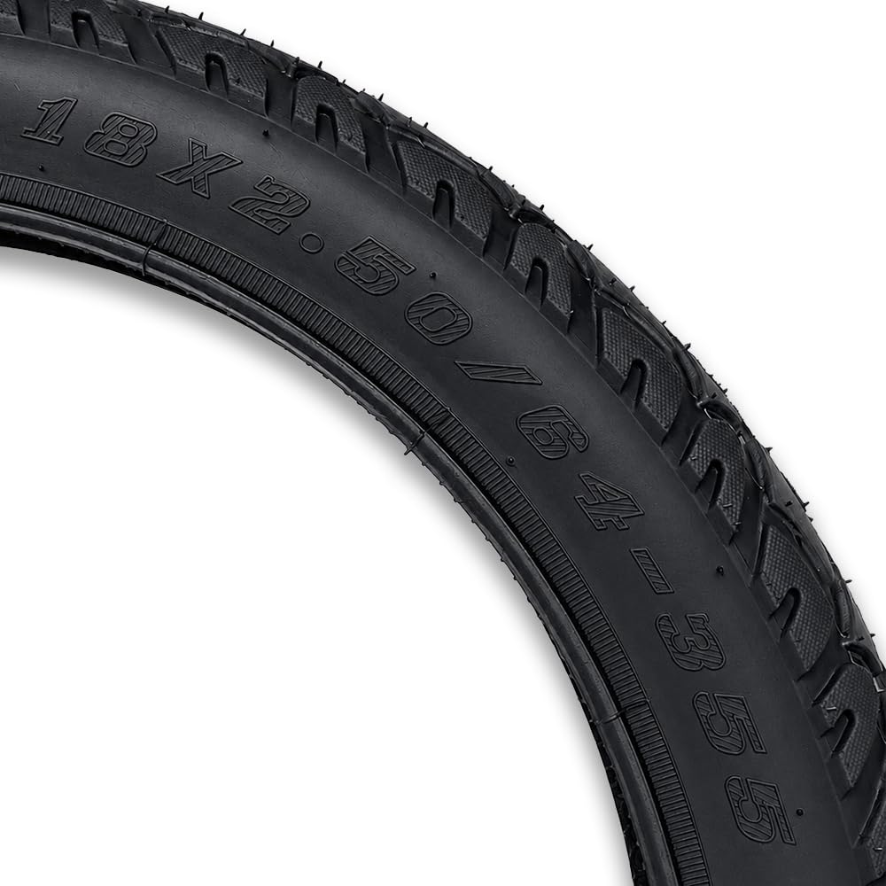 COPPIA DUE COPERTONI E DUE CAMERE D'ARIA BICI ELETTRICA 18 X 2,50 64-355
