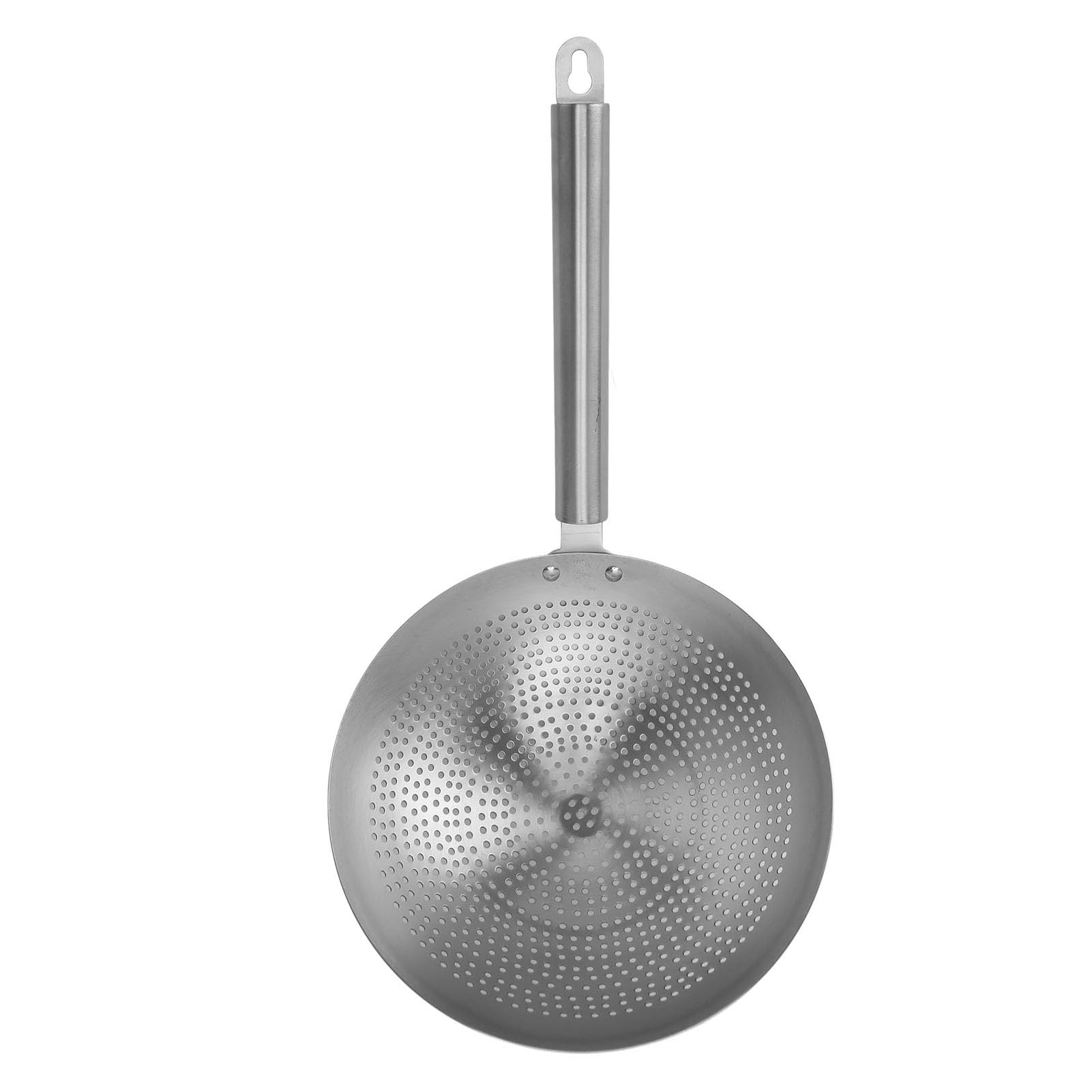 HEEPDD Espumadera de Cocina, Colador de Apertura de 3 Mm, Cuchara, Filtro Fino, Acero Inoxidable 304 para el Hogar (22cm)