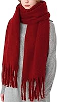 MININAI Women's Chunky Scarf - Soft Warm Winter Blanket Shawl Pashmina Wrap for Cold Weather, Christmas Gift