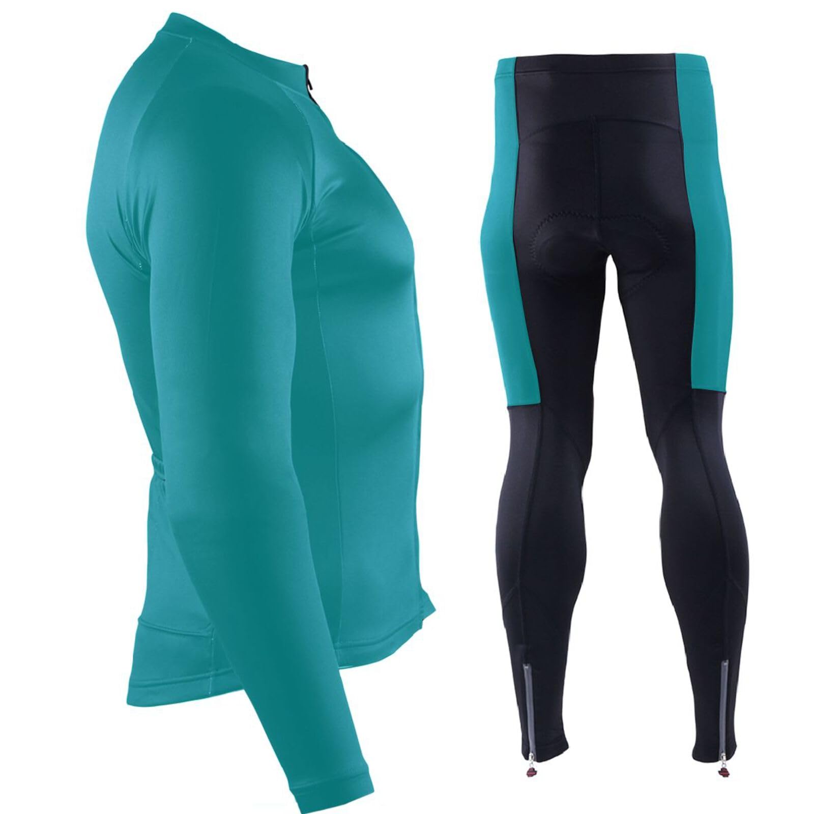 Radtrikot mit Taschen, atmungsaktive Trägerhose, Herren, 3D-gepolstert
