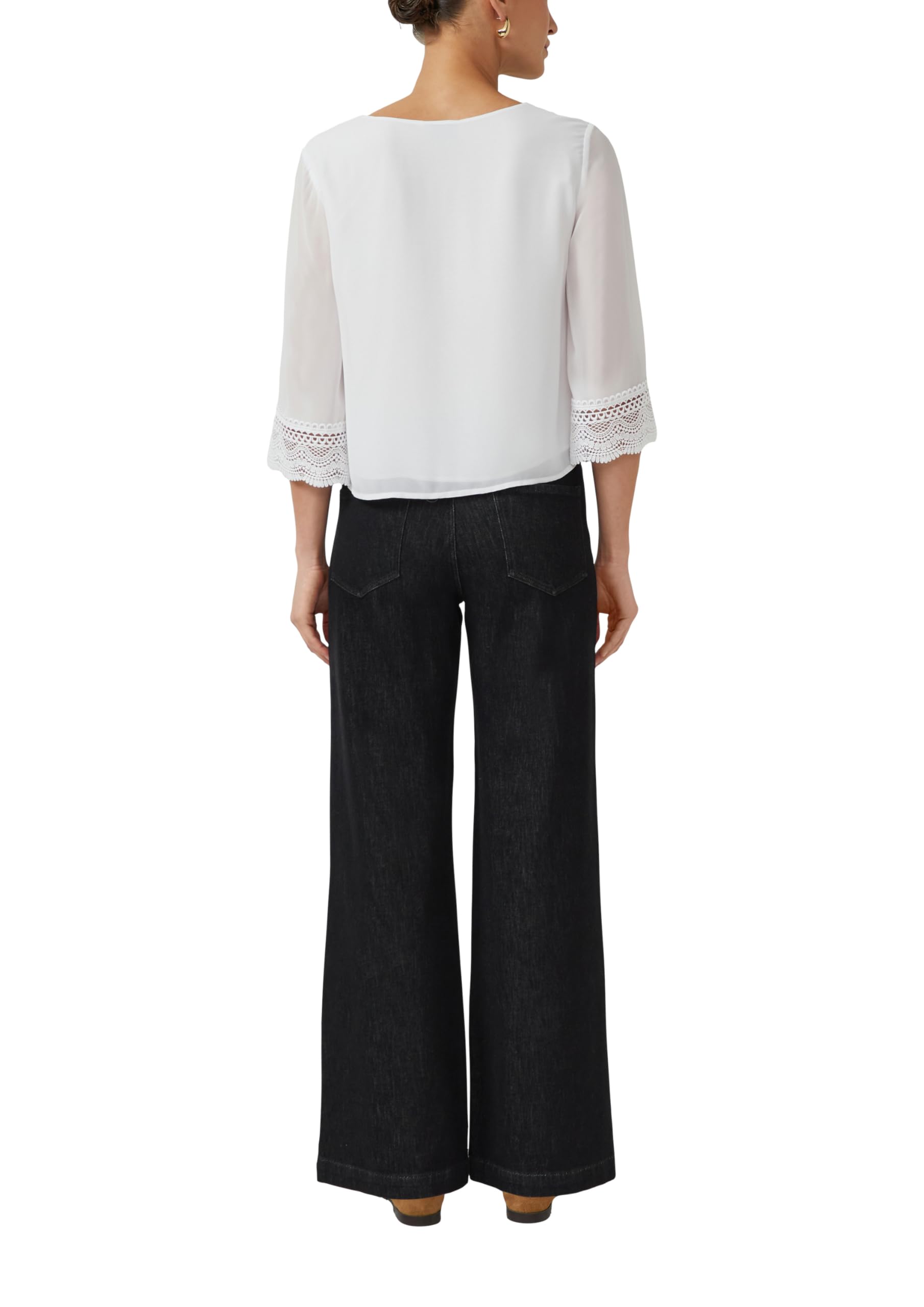 s.Oliver Black Label Damen 2177502 Chiffon-Bluse (1er Pack)
