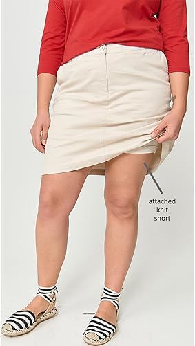 Miniatura 5 de ellos Falda pantalón chino elástica en talla grande