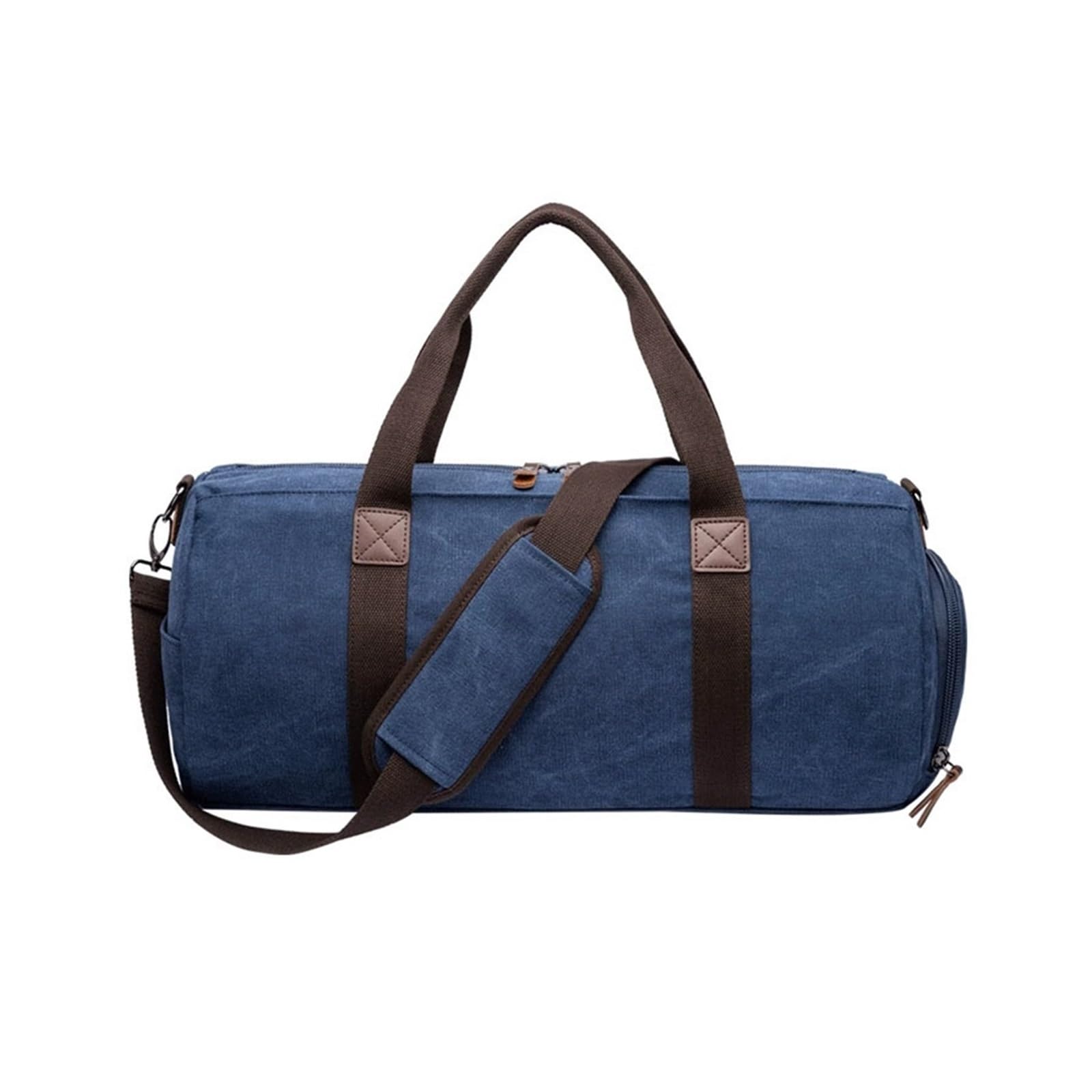 Sac bandoulière avec compartiment chaussures étanche en toile bleue pour le sport