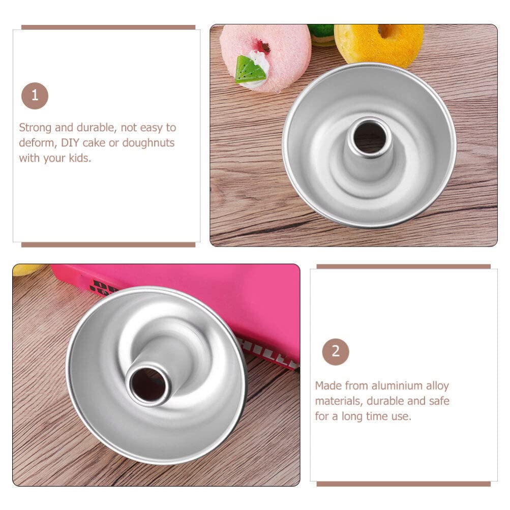IMIKEYA Aluminium-Ringform Antihaftbeschichtet Geriffelte Rohrform Angel Food Rohrform Brownies-Dessert-Backform Für Buntelet Bavarois