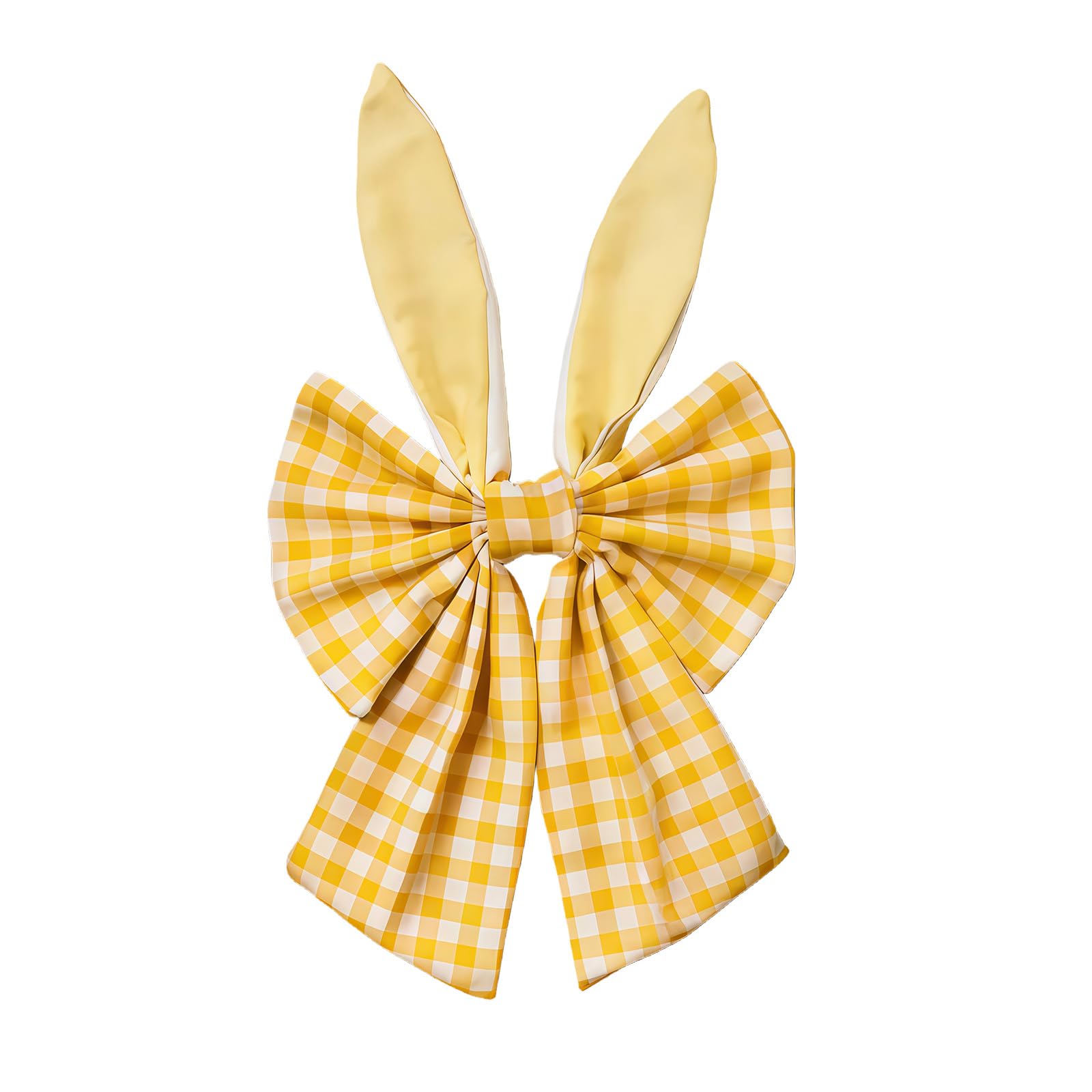 Eggs Wreath Simulated Artificial Wreath with Easter Eggs and Big Bowknot for Front Door Wall Festival Decoration Fabric Easter Party Hanging Deck