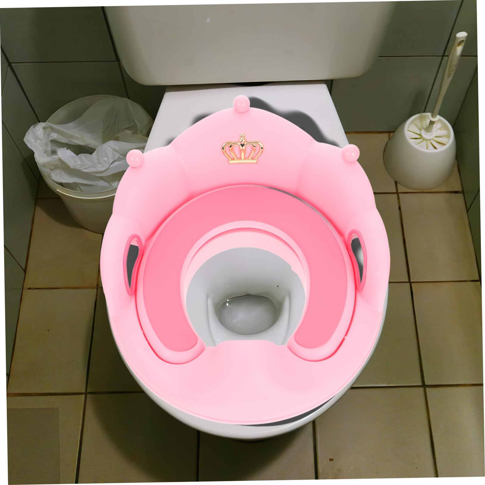 Toddmomy Asiento de Entrenamiento para Inodoro con Cojín Desmontable para Baño Infantil Inodoro de Entrenamiento para Niñas y Pequeños