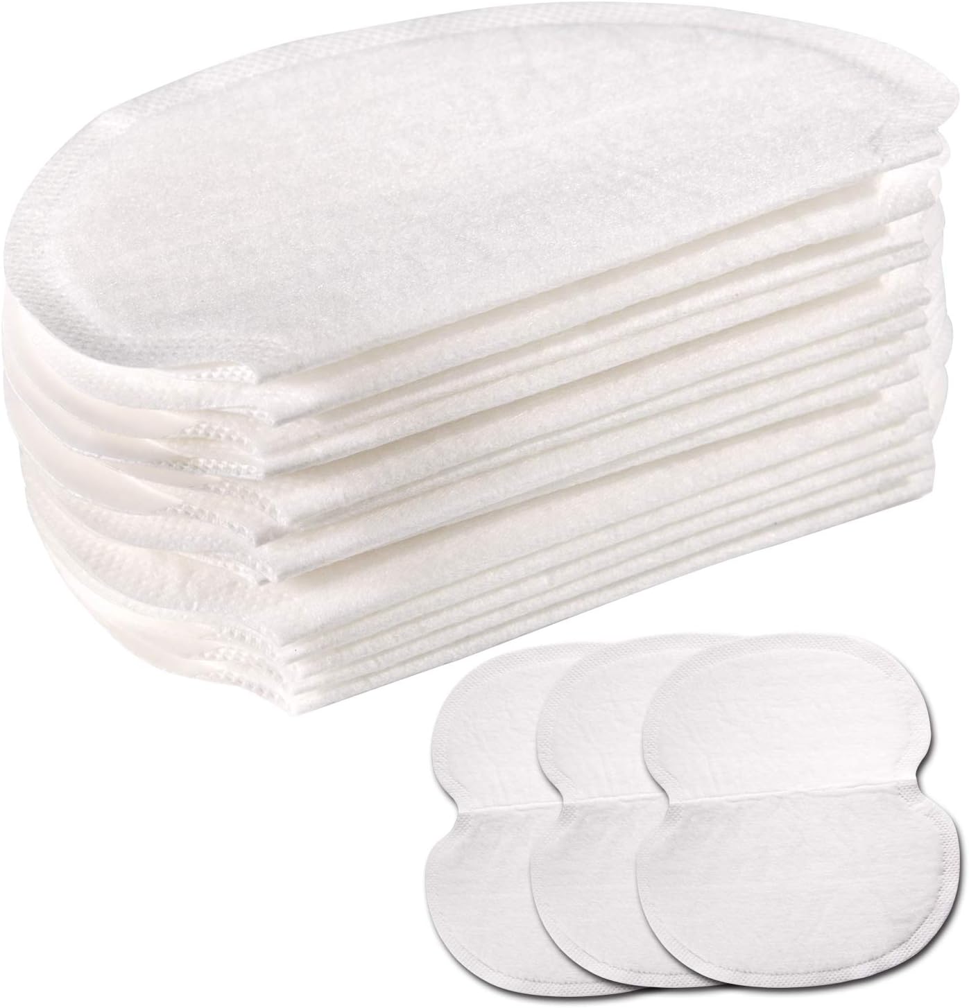 Underarm Sweat Pads,Large Size,Extra Adhesive,Non Visible,Disposable Absorbent Dress Shields Pure Antiperspirant Adhesive Underarm Pads for Men Women(50 Pairs)