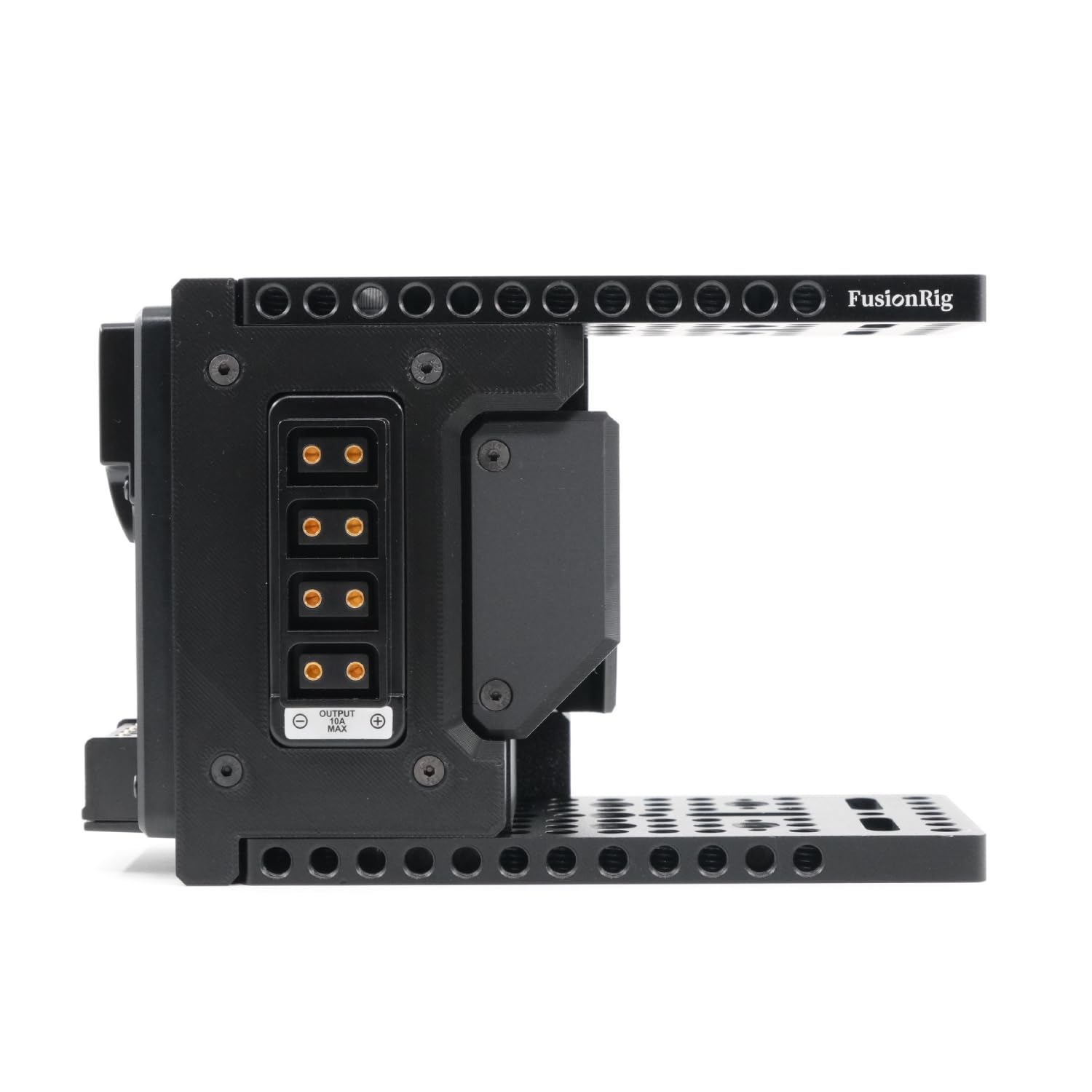 Fusion Rig Cineback klatka na aparat z modułem rozszerzającym V-Mount, rozdzielacz D-Tap, odporna na uderzenia przechowywanie ekranu do klatki na aparat A7M4/A7S3 (do SmallRig 3667 4308 4481)