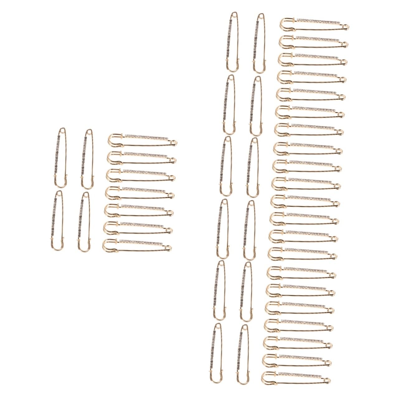 Tofficu 48 Stück Multifunktions Sicherheitsnadel Sicherheitsnadel Clips Befestigungsnadel Für Kleidung Metall Sicherheitsbrosche Sicherheitsnadel Kleine Zarte Kleine Sicherheitsnadel
