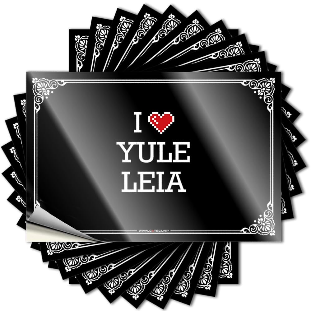 Lake Unique Tattoo - I Love Yule Leia Removable Decal Hat Easy Peel for Ideas(6X9CM)