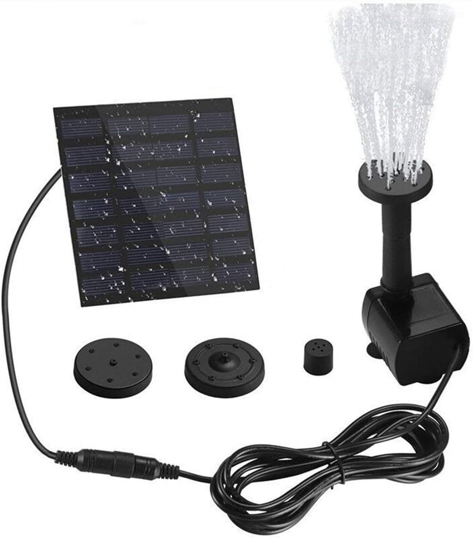 Pompa Solare Per Fontana Da Giardino - 1.4W Con 4 Ugelli Per Stagni E Vasche