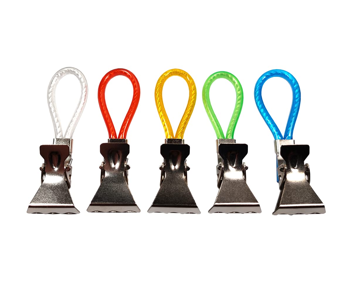 Set 15 Clip Appendi Asciugamano In Metallo - Multicolore Per Cucina E Bagno - Foto 8