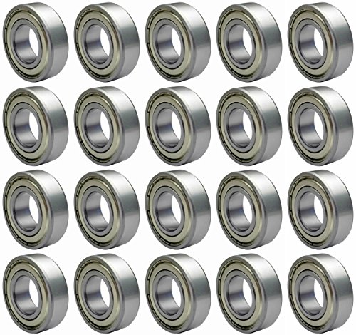 Twenty (20) 623ZZ 3mm x 10mm x 4mm Shielded Deep Groove Precision Ball Bearings