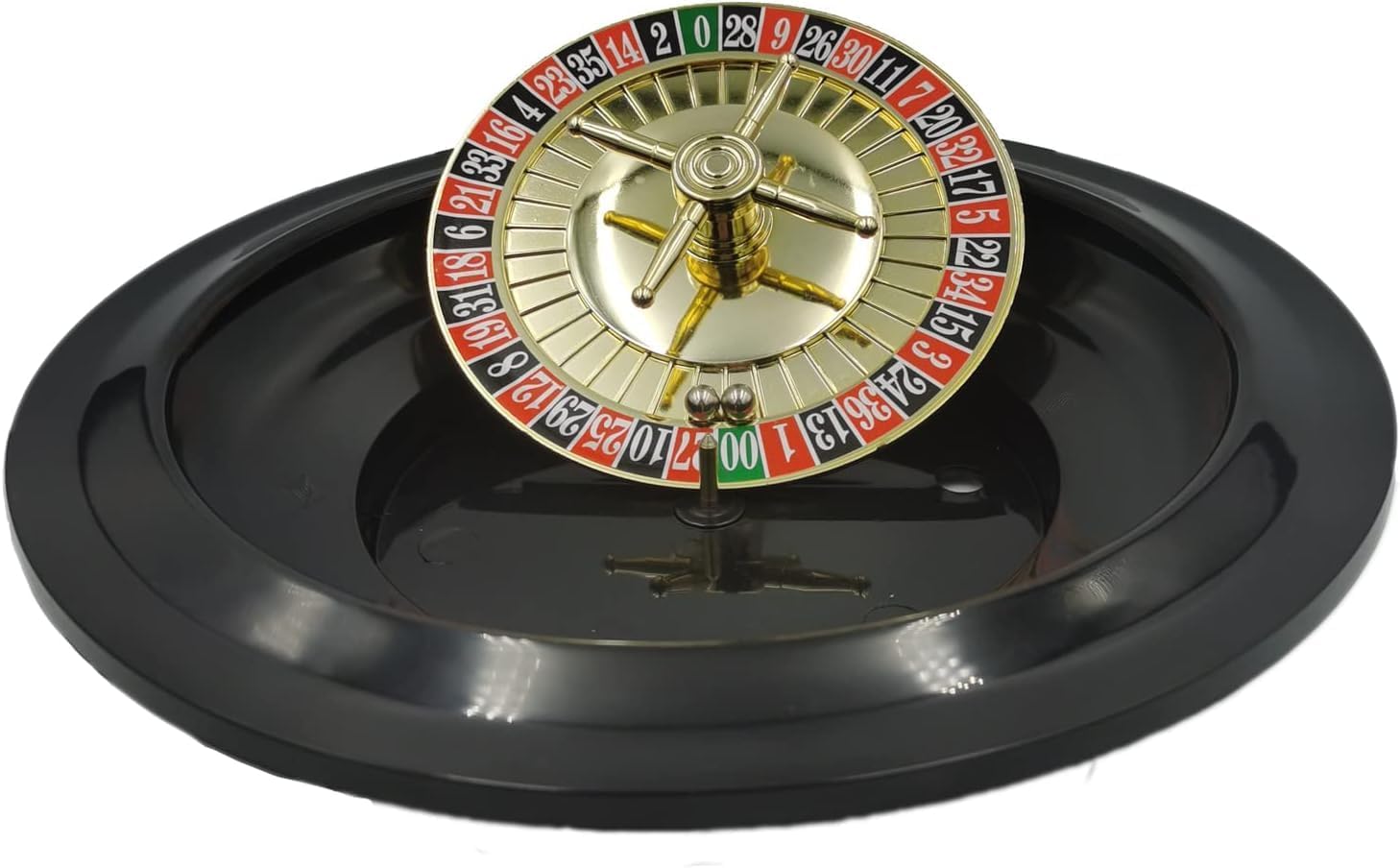 Roulette Sets 10 Inches Roulette Wheel Turntable Leisure Table Games Casino Grade Precision Bearings Roulette Wheel Set Perfect for an at-Home Game Party Games