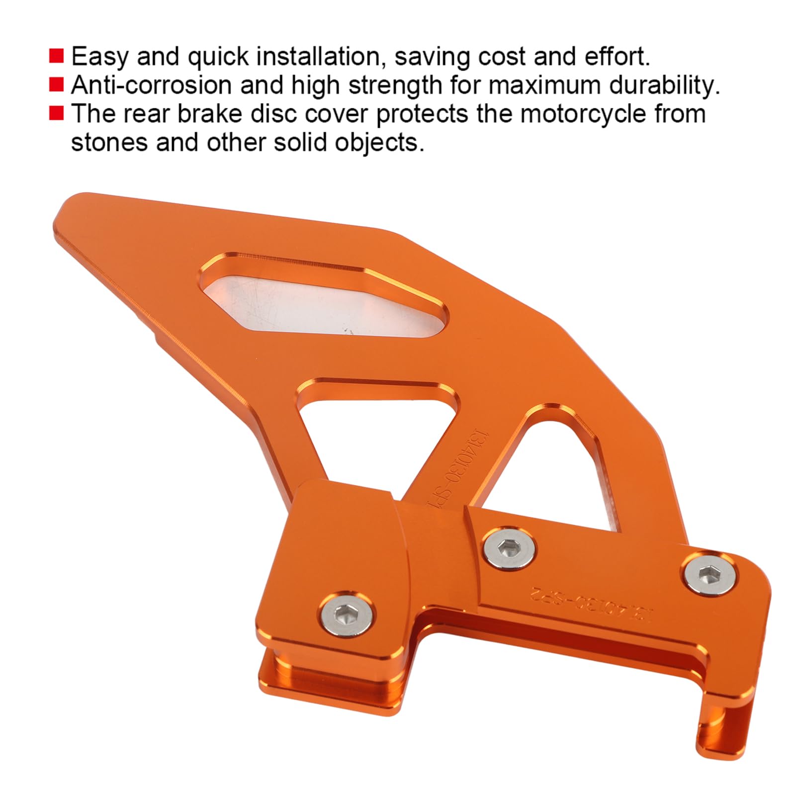 Protezione per Protezione Disco Freno Posteriore Accessori per Moto Adatta per 250 350 450(orange)