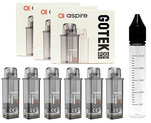 30mL{gty3ZbgzAspire GoTek Pod 4.5ml 2×3 p GoTekV[Y Gotek X / X2 / S/PRO/Nano/AXpCA S[ebN SebN XyA \ |bh |bg [J-11] (0.
