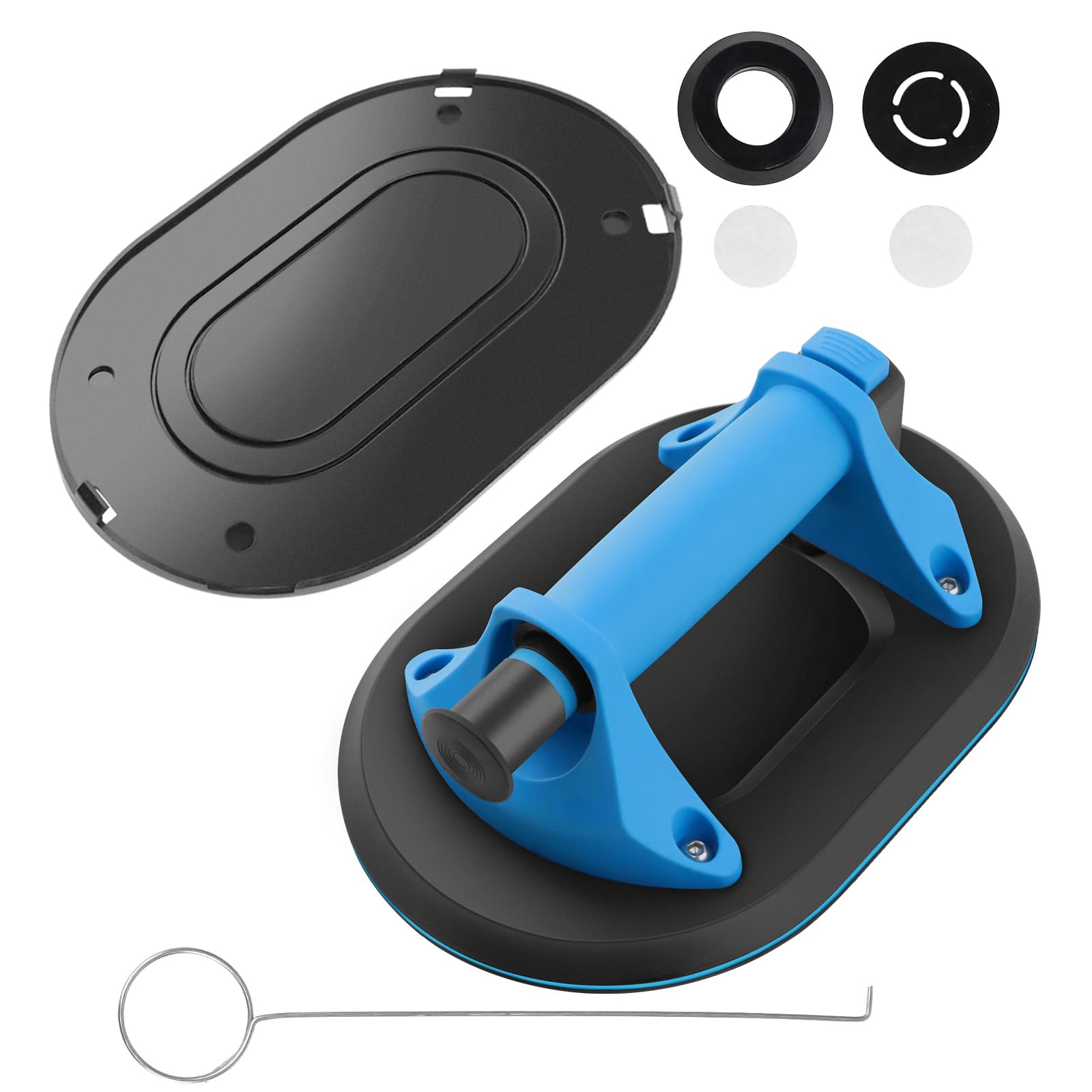 Upgraded 9.8" Heavy Duty Suction Cups for Glass, 450lbs Load Capacity Window Suction Cup to Lift Large Glass, Tiles, Granite, Windshield