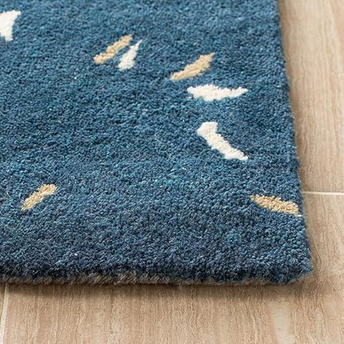 Image of 6x8 Ft Wool Tufted Carpet - Elegant Handcrafted Traditional Rug for Bedrooms, Living Rooms & Studios