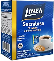 Linea Adoçante em Pó Sucralose 50 sachês