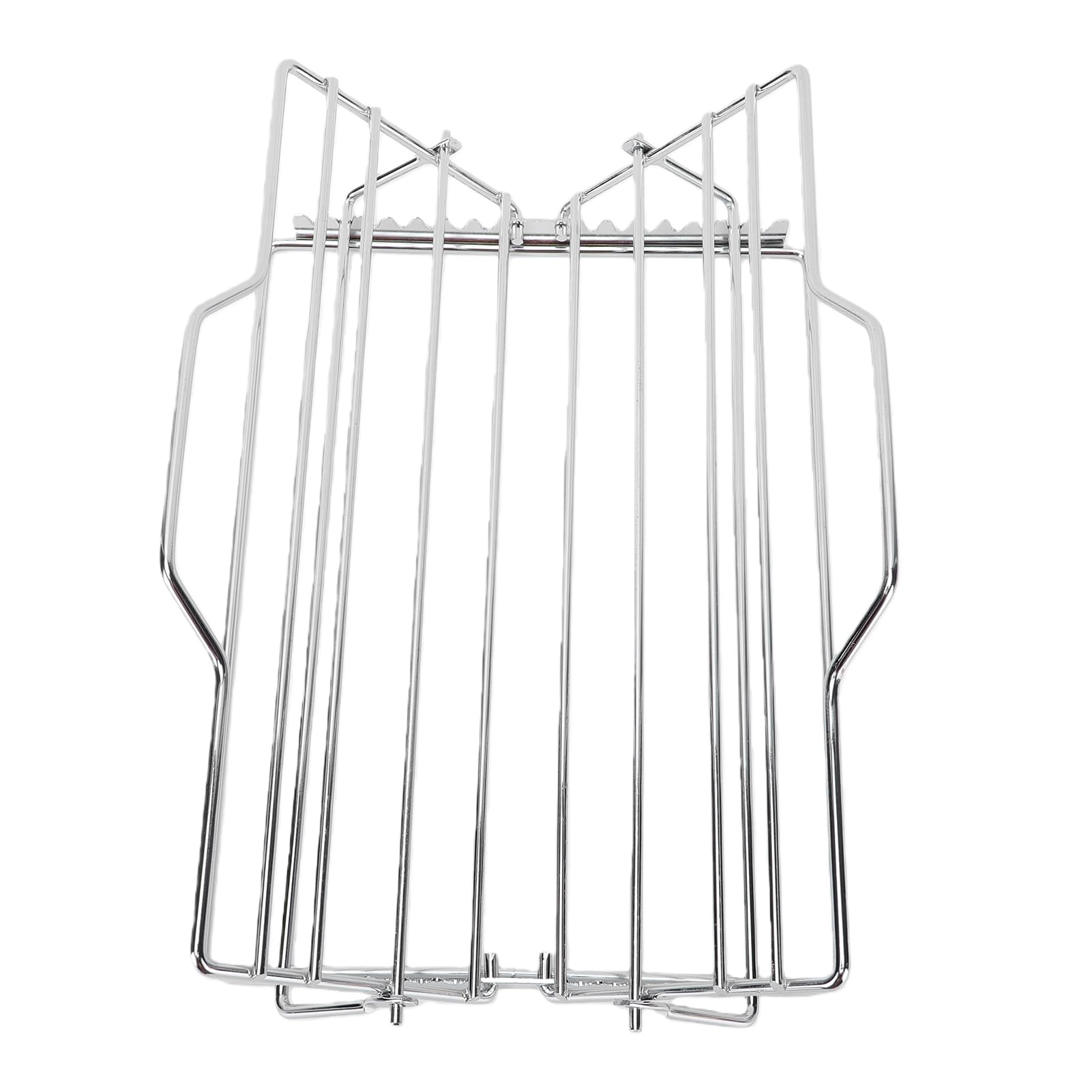 Tomotato Adjustable Roasting Rack, Thickened Non Stick Carbon Steel Turkey Rack for Kitchen Oven Grill, V Shaped Baking Rack for Chicken Ribs Fish
