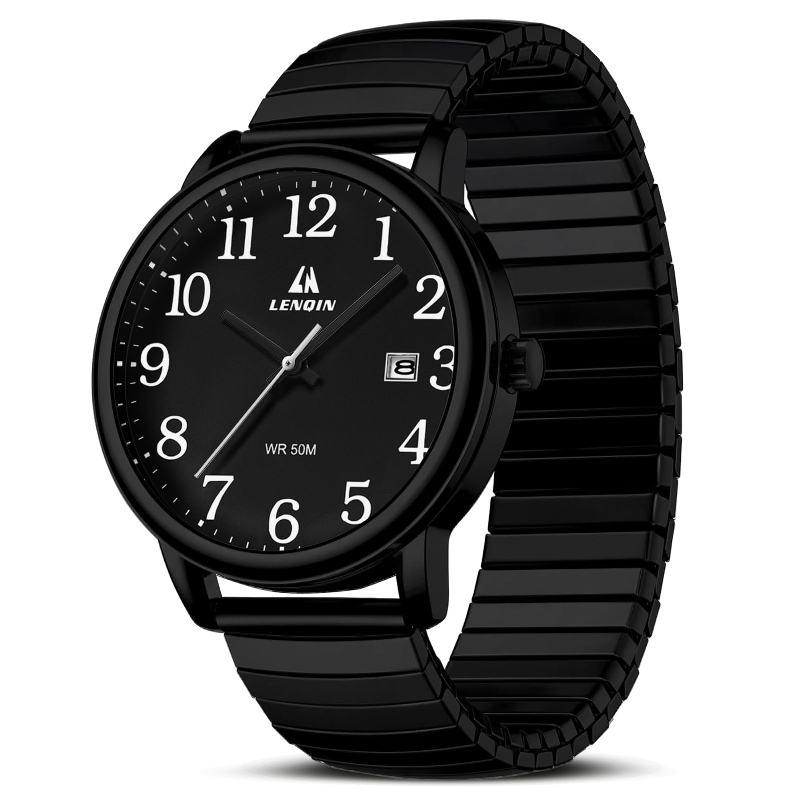 Herrenuhren Uhren Herren Analog Quarzuhr Wasserdicht Herrenarmbanduhren Easy Reader 38 mm Erweiterungsband Mode Business Uhr mit Datumsanzeige