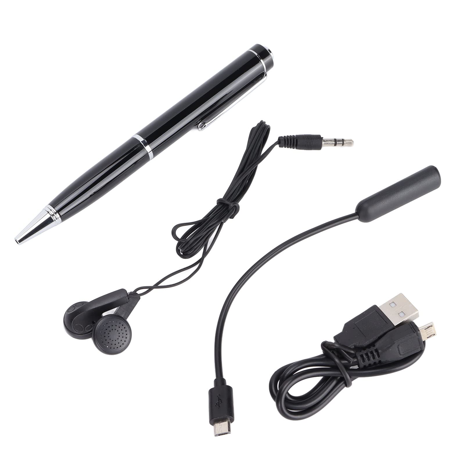 Grabadora de voz digital, pluma de grabación profesional HD, mini dispositivo, pluma USB, soporte para reproducción MP3, para conferencias, reuniones, cursos