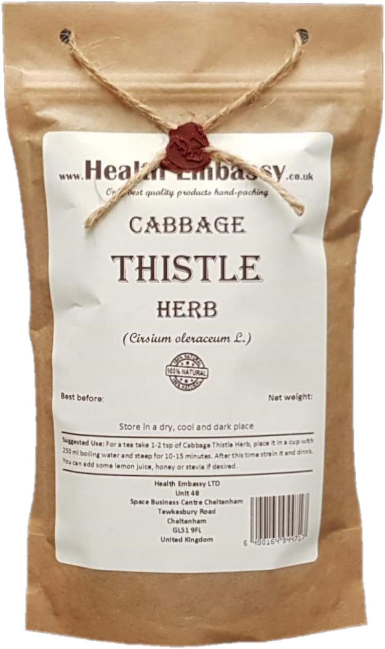 Health Embassy Cabbage Thistle Herb | Cirsium oleraceum L | Herbal Tea (50g)