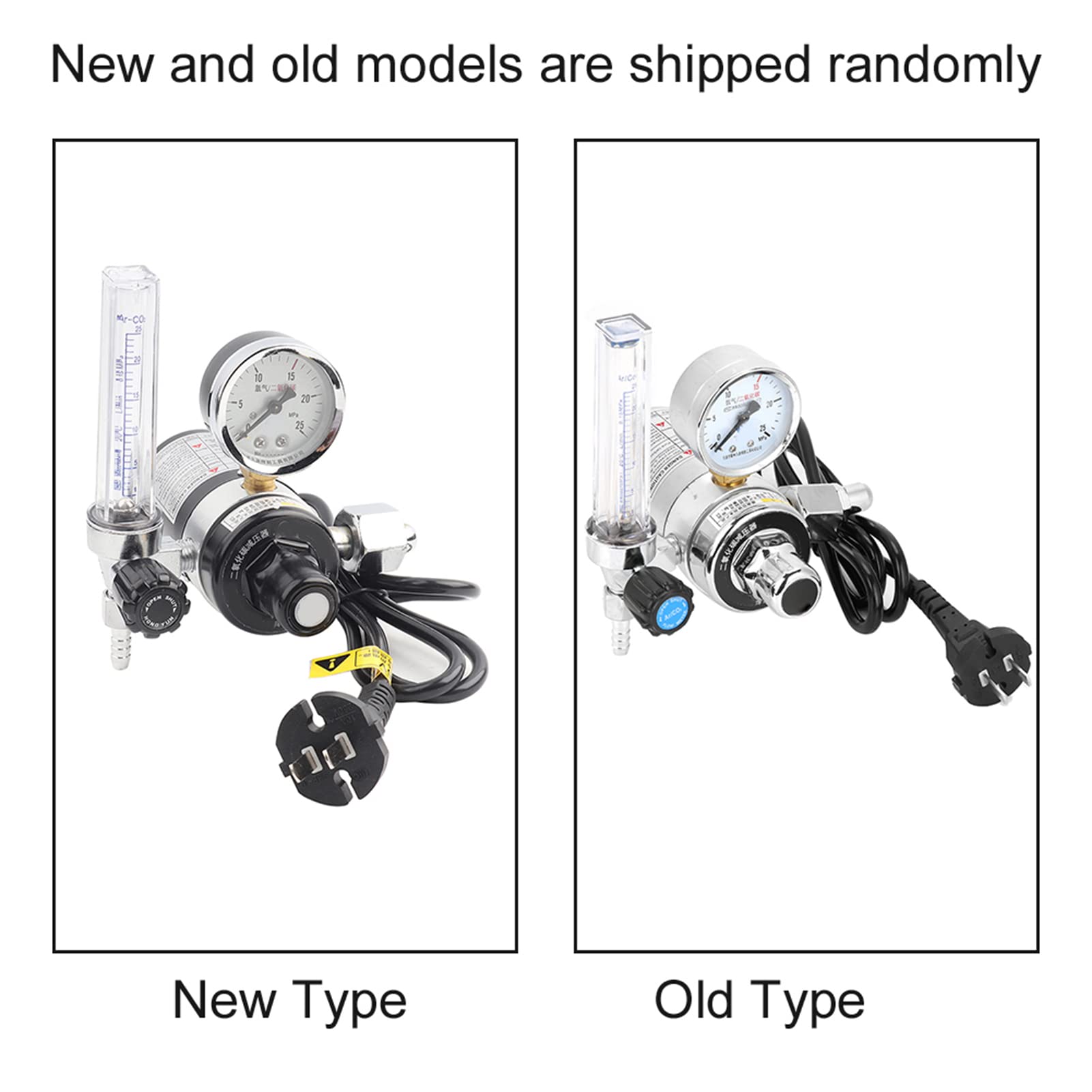 Respicefinem CO2 Pressure Regulator Gauge for Welding Zinc Alloy Dual Voltage 36V/220V High Precision Control up to 25MPa Welding Work