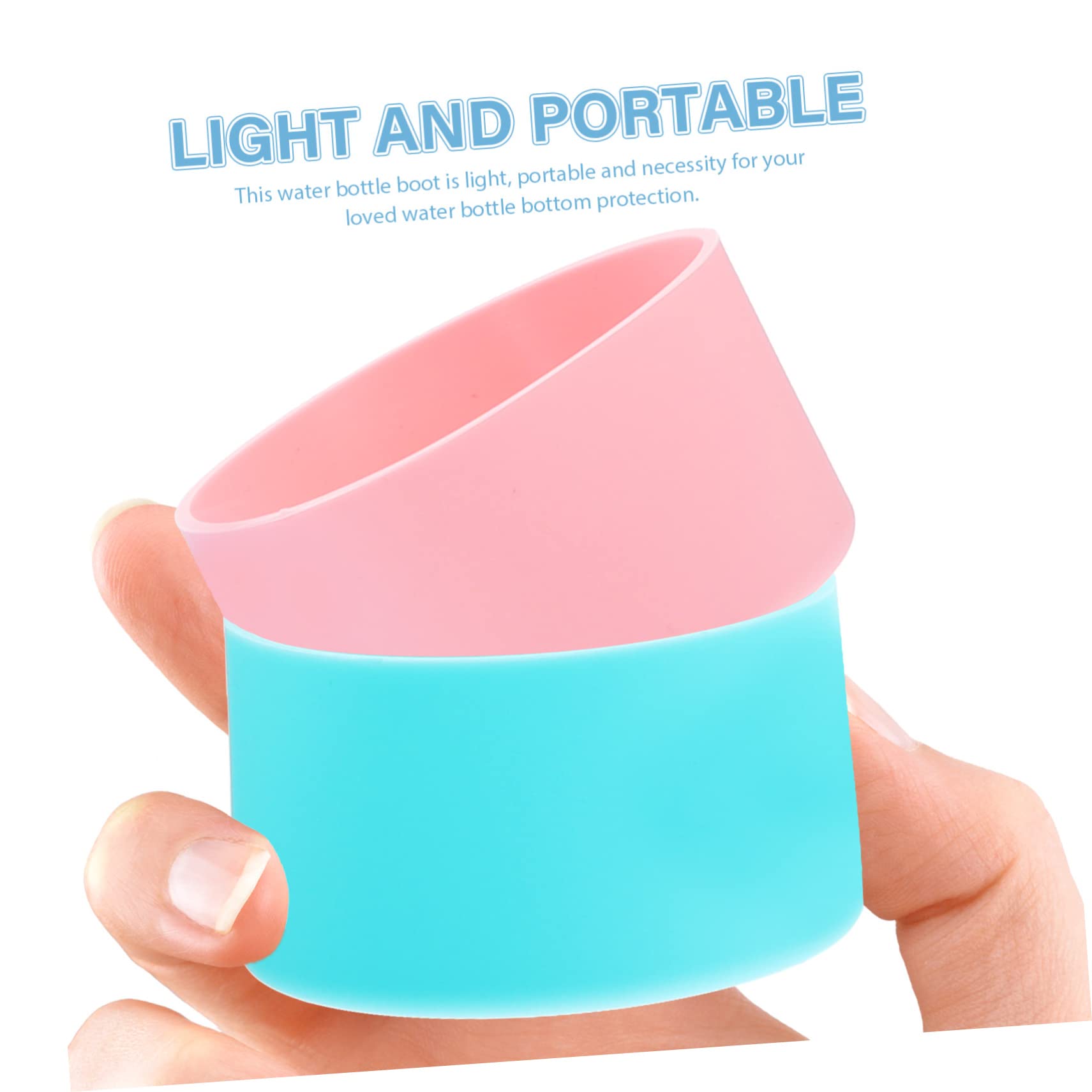 MAGICLULU Juego De 4 Fundas De Silicona para Termos Reutilizables Sin Aislamiento Térmico para Botellas De Viaje De Vidrio 4 Unidades