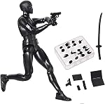 AXITWXIT Action Figures Body-Kun & Body-ChanPVC Figure Model Drawing for S H Figuarts with Box for Artists (Black, Body-Kun)