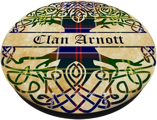 Miniatura 2 de Arnott Clan Tartan Tree of Life Scottish Surname PopSockets Swappable PopGrip