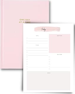 Lamare Undated Daily Planner – Productivity Planner Notebook with Goal Setting, Habit Tracker, Inspirational Quotes – To Do List Notebook for Work