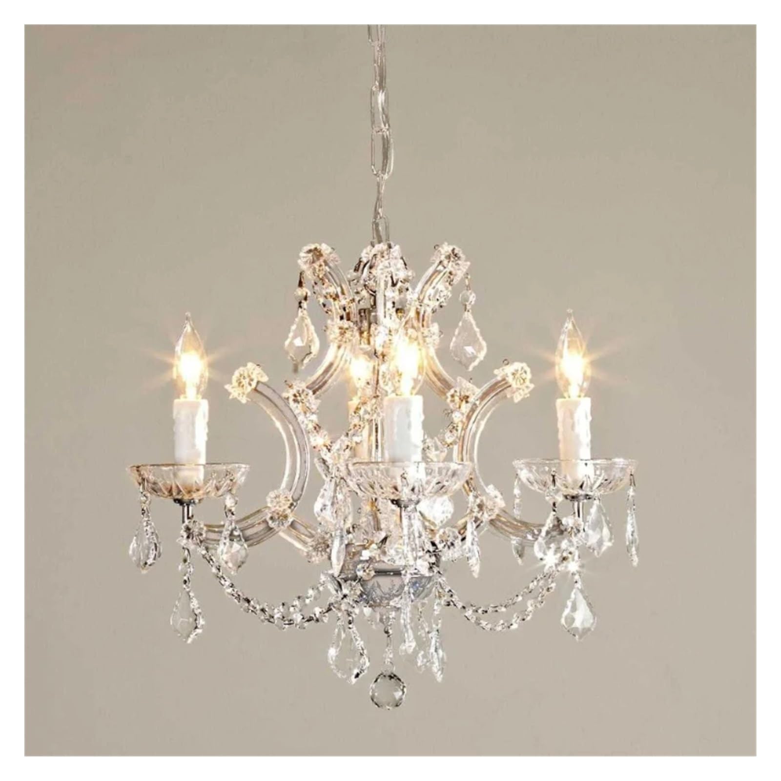 Lustre en cristal Europe d'exception pour grand salon et loft moderne