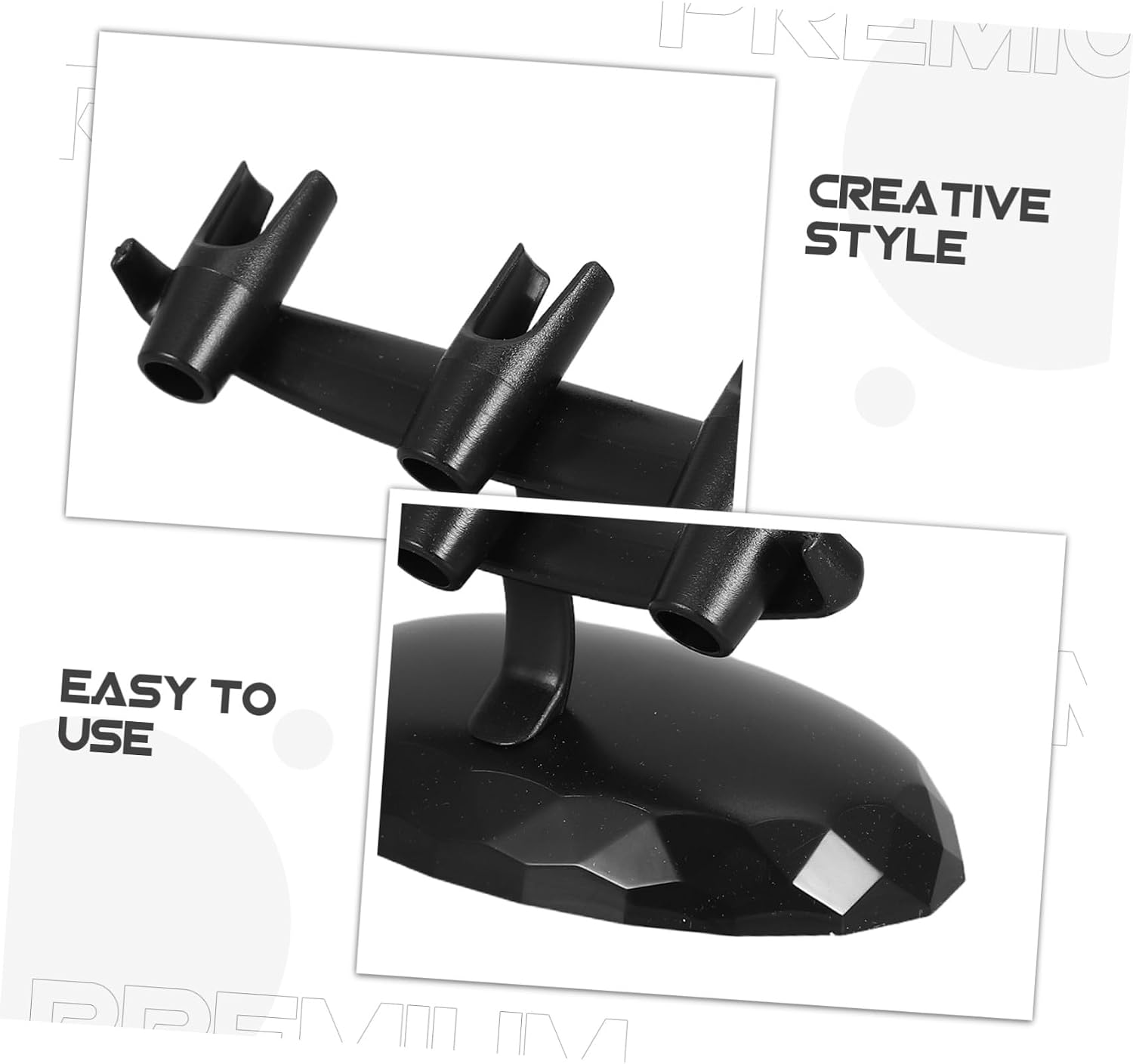 VILLCASE Plastic Airbrush Pen Desk Stand with 3 Slot Tabletop Organizer