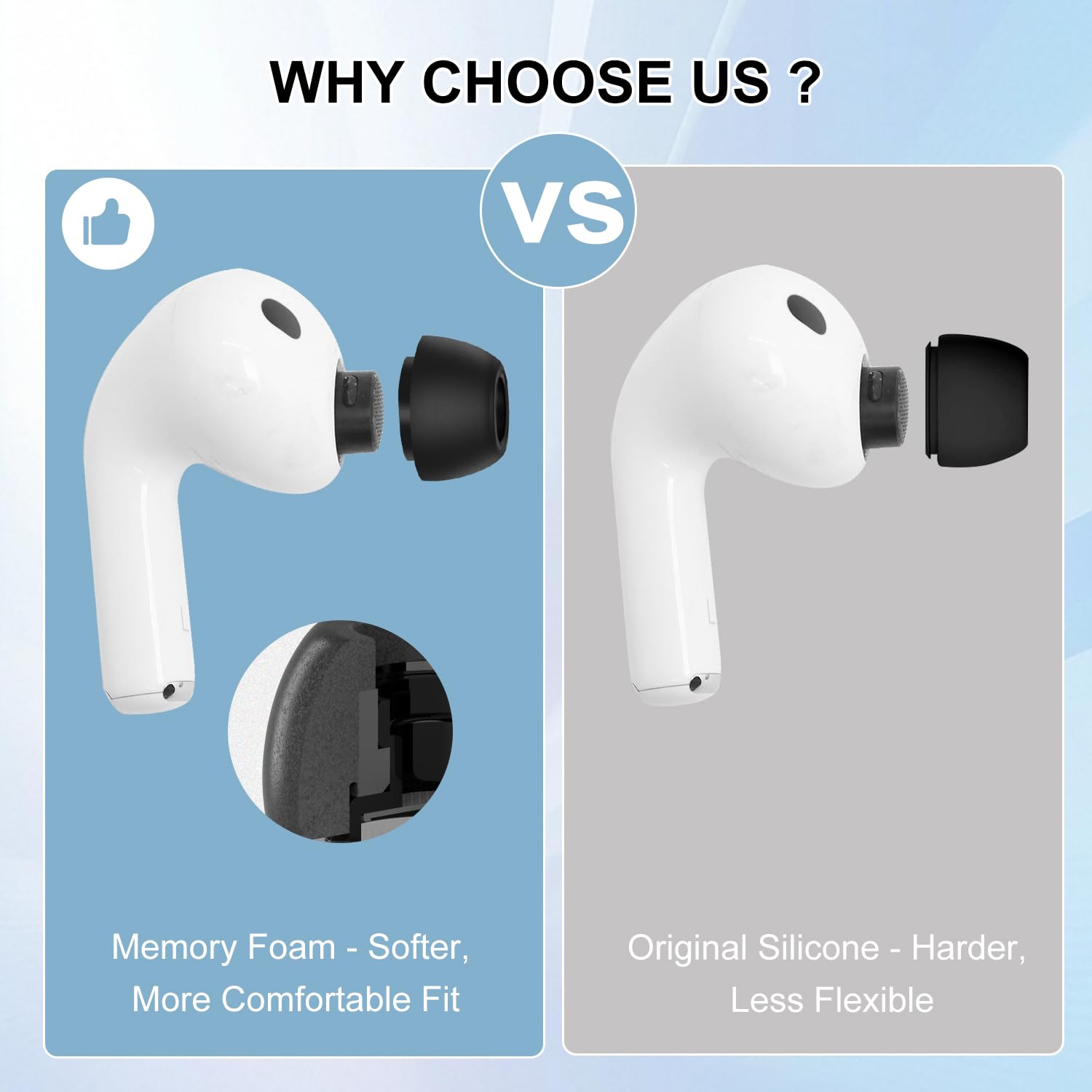Amazon | AirPods Pro 3 (2025) 交換用イヤーチップ ソフトな低反発