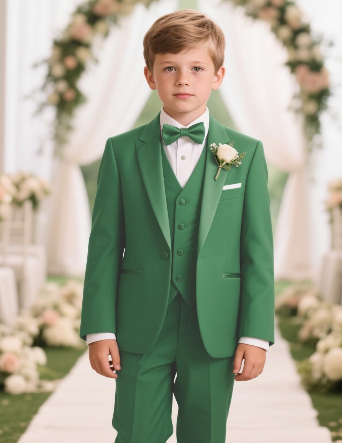 Klassischer Anzug für Jungen, 3-teilig, Hochzeit, Jungen, Weste, Hose, Anzug für 3–16 Jahre
