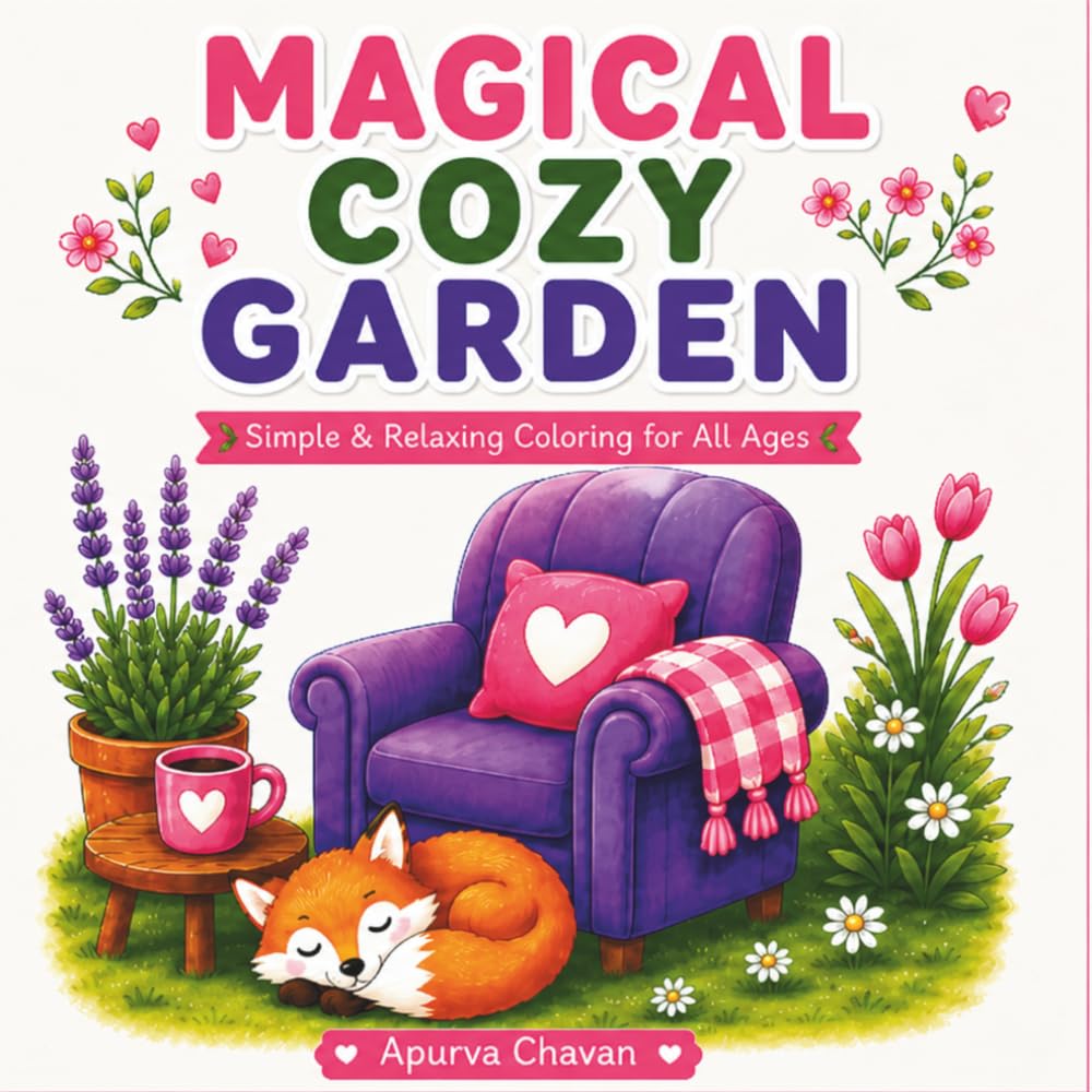 Magical Cozy Garden: Cute Cozy Garden Scenes for Relaxing Fun
