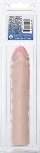 Miniatura 6 de CalExotics Jr. Dong - Consolador de 7,5 pulgadas con detalle de acabado a mano, suave y flexible, color marfil SE-0190-01-2