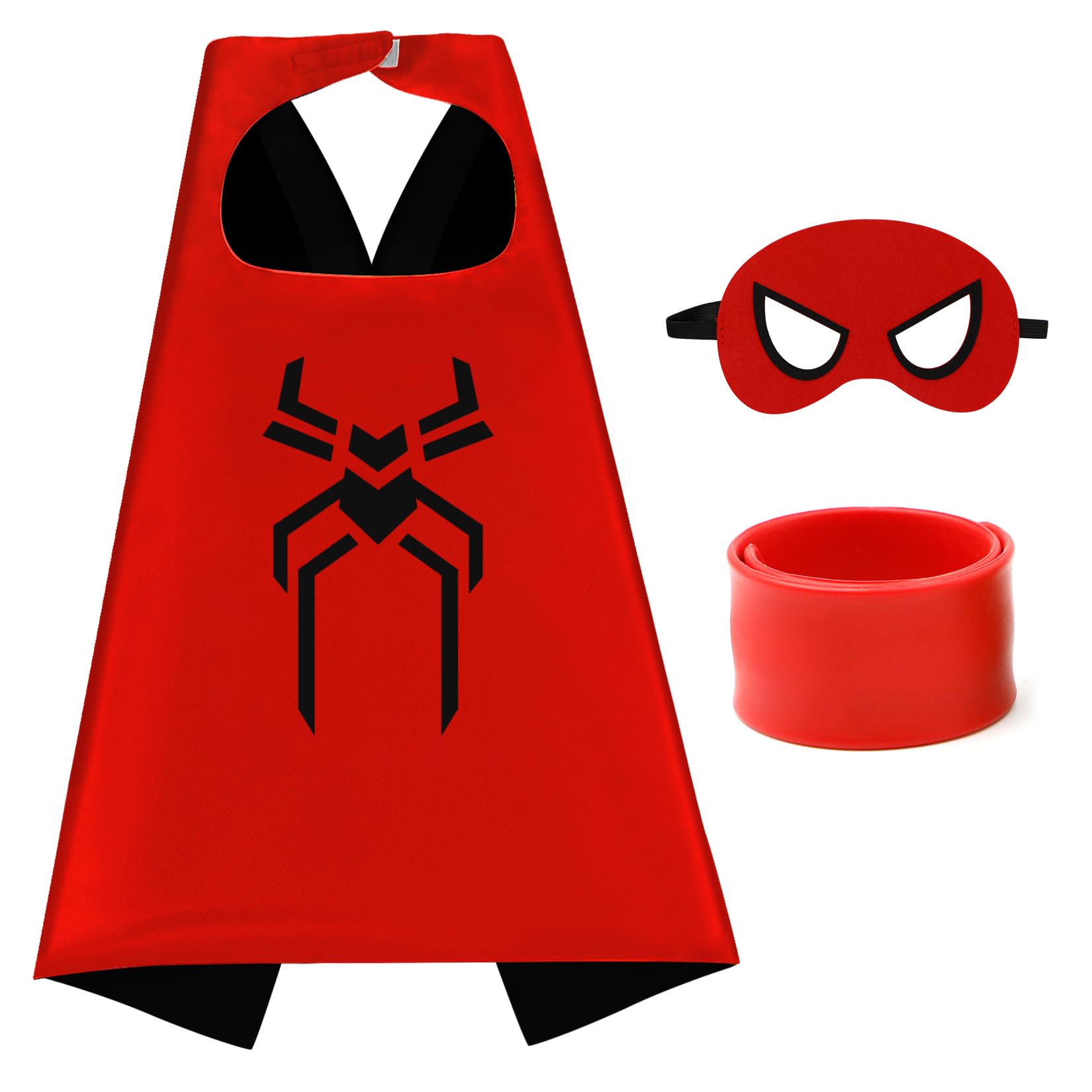 Mizzuco Dress Up Capes for Kids Superhero Cloak with Mask and Waistband Halloween Costumes and Party Dress up