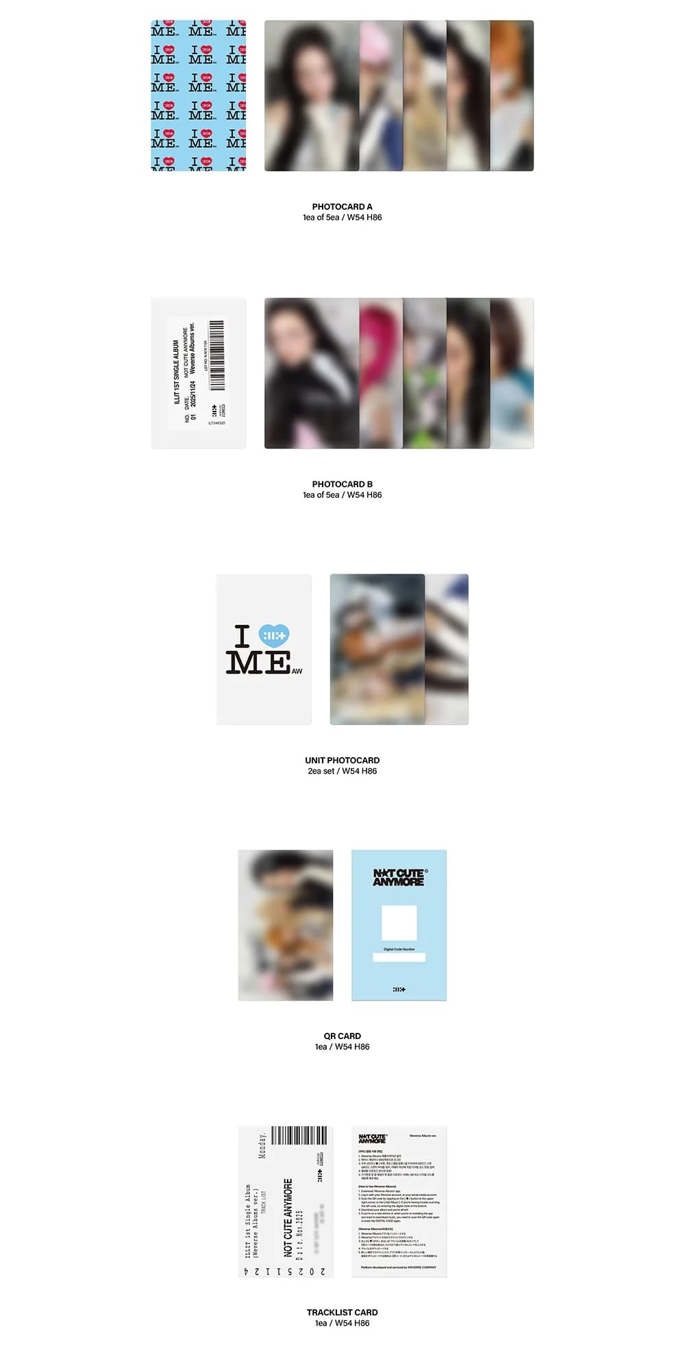 Amazon.com: ILLIT NOT CUTE ANYMORE 1st Single Album [Weverse Ver