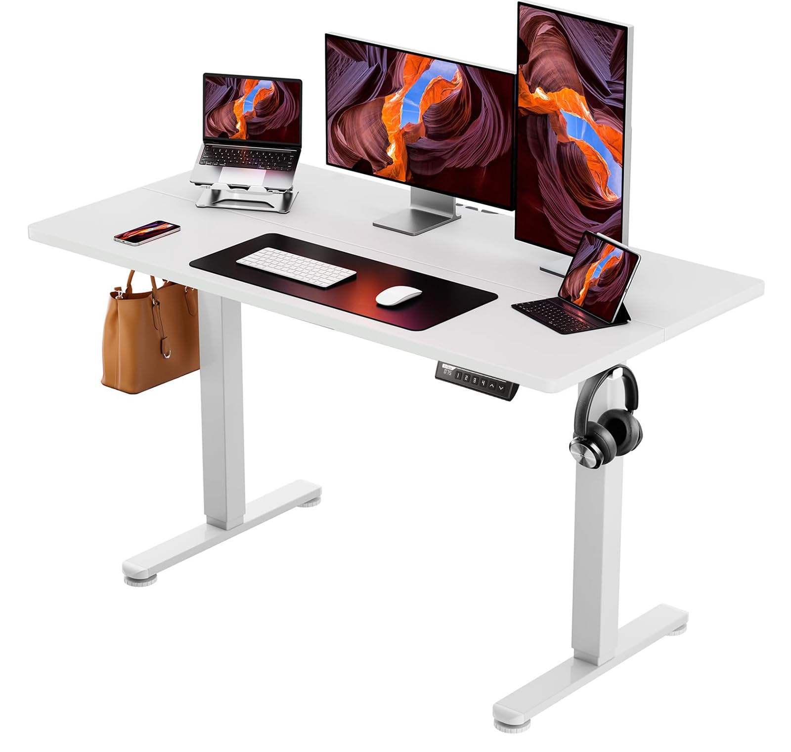 Amazon | ErGear 電動 オフィスワークテーブル 昇降式デスク  