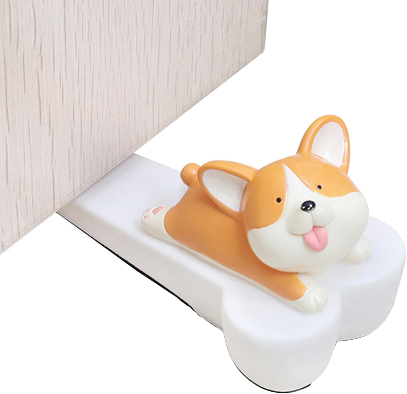 Cute Animal Door Stopper Decorative, Cute Door Stoppers for Bottom of Door Wedge Stopper Cute Animal Door Bumpers for Home, Office, Or Hotel, Applicable Gaps 0.6 to 1.2cm, 5.31 x 2.36in