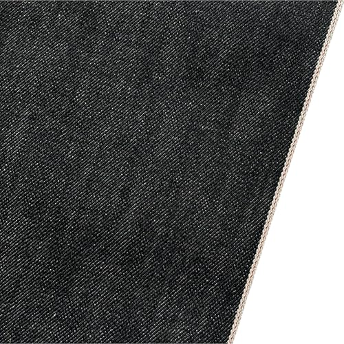 Tissu denim Selvedge gris foncé 433,7 g pour fabriquer un jean rigide et résistant de 4,6 m