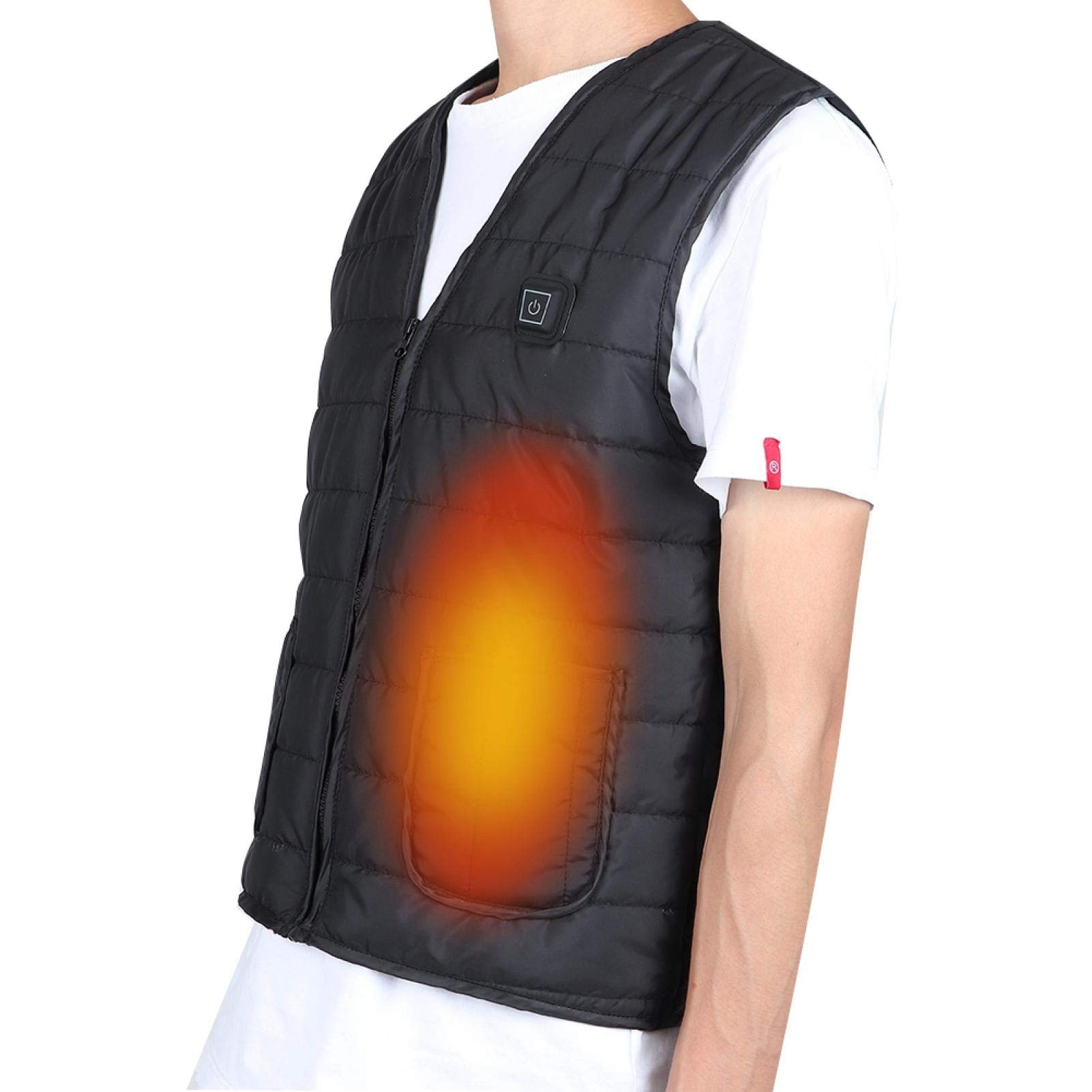 Zipper Design Heating Waistcoat, Comfortable Heating Vest, Men for Cold-Proof Winter Women(XXXL)-image-26