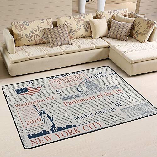 Ruchen area tapis de journal américain colonnes texte rétro - 6