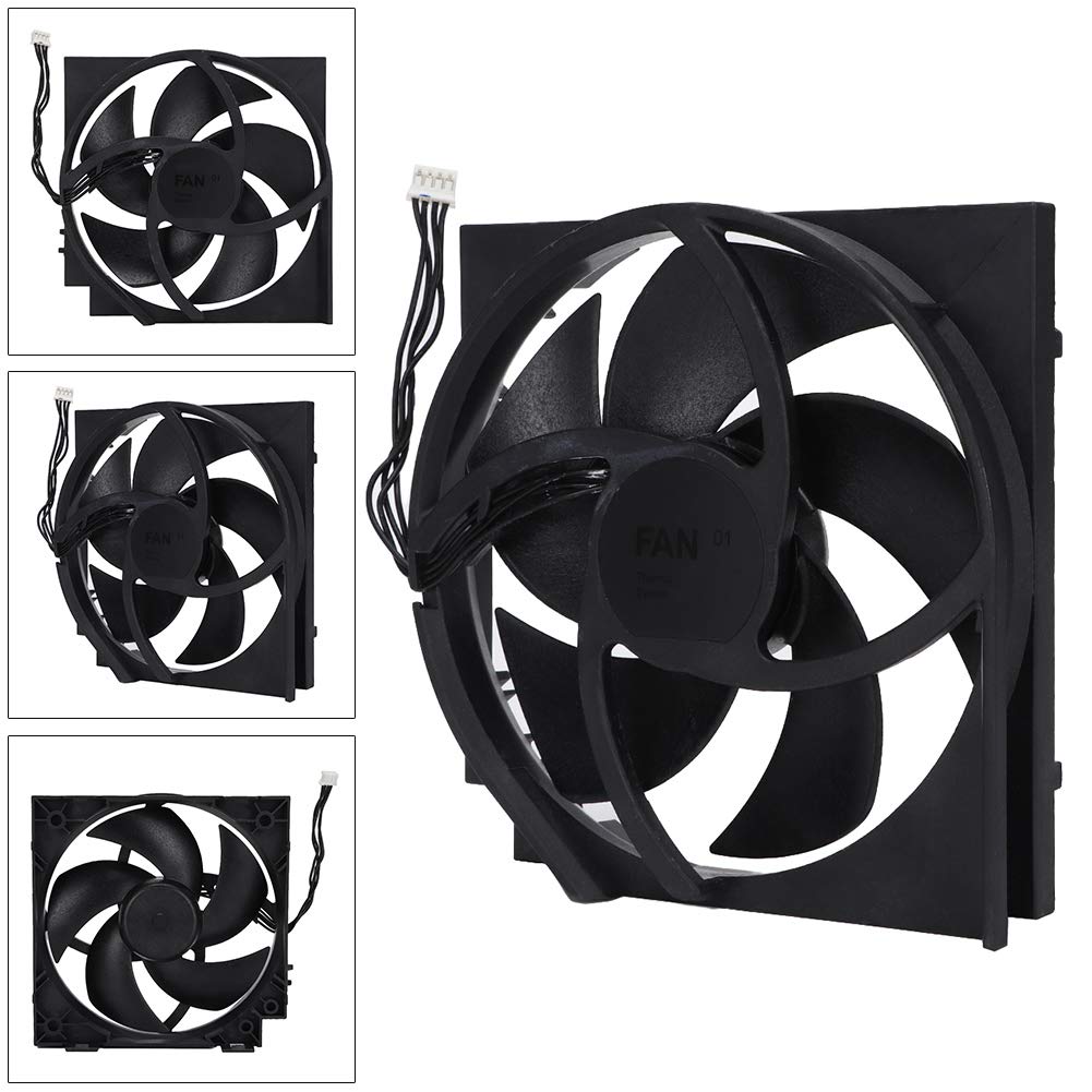 Replacement Internal Cooling Fan for Xbox ONE S OEM with 5 Blades 4 Pin Screwdriver Durable ABS Material
