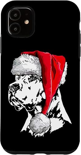 Miniatura 10 de iPhone XS Max Funny Santa Dogo Argentino Christmas dog mom dog Case