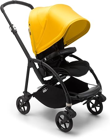 stroller with yellow wheels