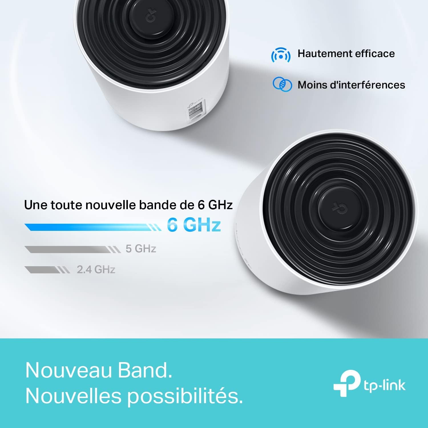 TP-Link Deco WiFi 6E Mesh AXE5400Mbps Deco XE75(3-Pack), Routeur et répéteur tri-Bande, Couverture jusqu'à 670 m², WPA3, idéal pour Grandes Maisons, Compatible avec Amazon Alexa, 9 Ports Gigabit