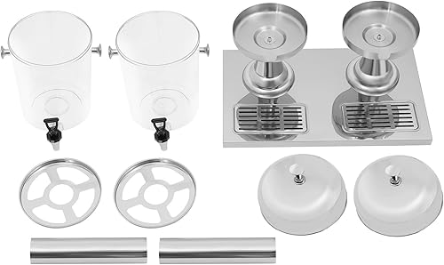 Miniatura 6 de Dispensador de bebidas de 4.22 galones con soporte y núcleo de hielo, recipiente comercial para bebidas frías con jarra de bebida de espita